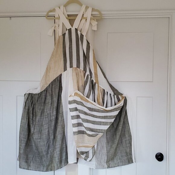 Free People Ivory Open Back Wide Floppy Sundress. Size XS - Picture 3 of 12